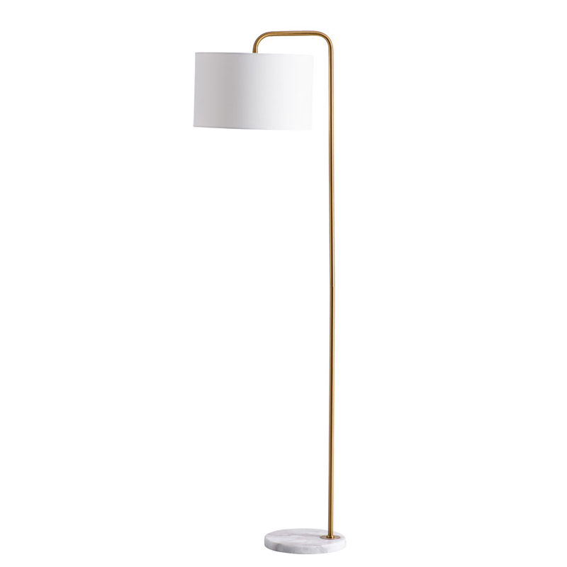 Торшер Randers Floor Lamp Белый Золотой в Сочи | Loft Concept 