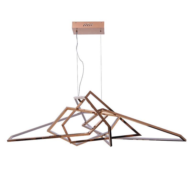 Люстра Geometric Plexus Gold Chandelier Золотой в Сочи | Loft Concept 