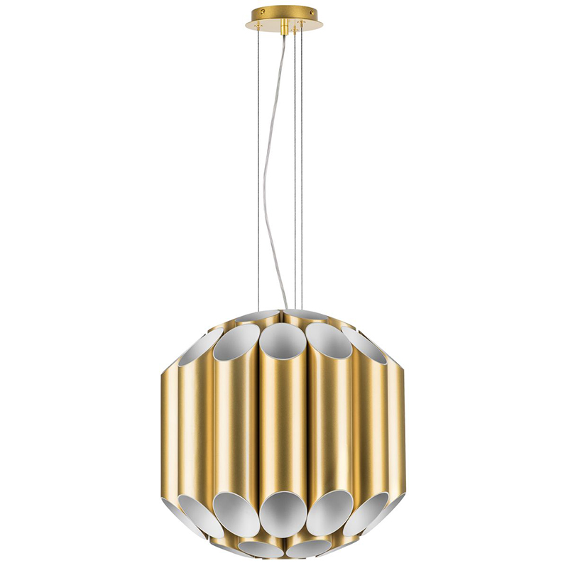 Люстра Garbi Gold Pipe Organ Chandelier 44 Золотой Белый в Сочи | Loft Concept 