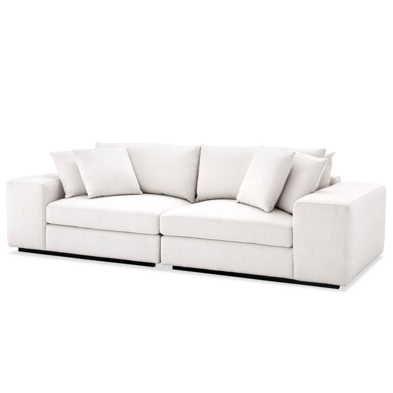 Диван Eichholtz Sofa Vista Grande white Белый Черный в Сочи | Loft Concept 