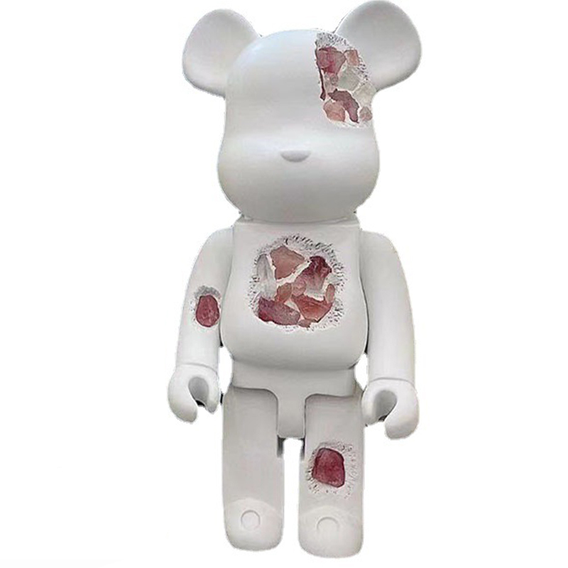 Статуэтка Bearbrick Pink Crystal Белый Розовый пастельный в Сочи | Loft Concept 