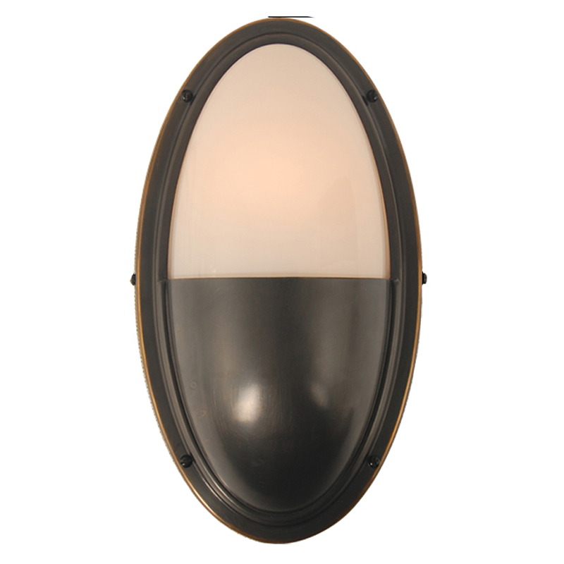 Бра Benita Loft Sconce black Черный Белое матовое стекло в Сочи | Loft Concept 