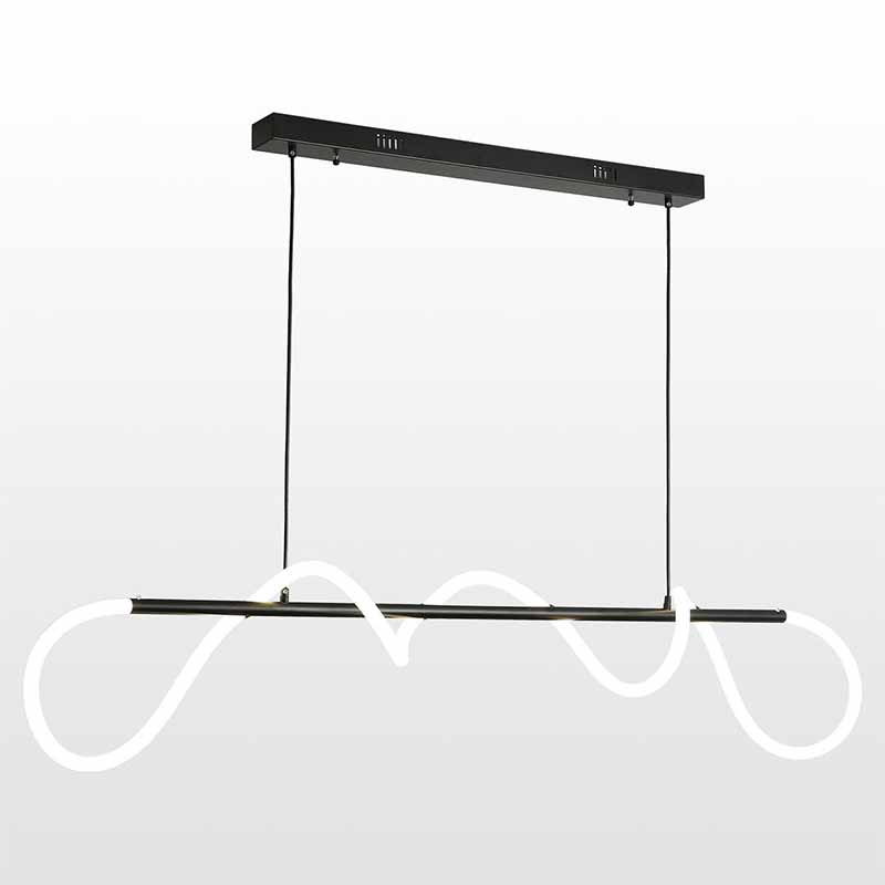 Люстра Luke Lampco Tracer Chandelier Black Line Белый Черный в Сочи | Loft Concept 