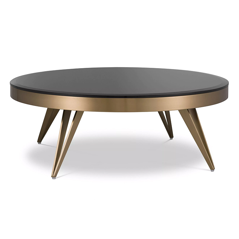 Кофейный стол Eichholtz Coffee Table Rocco Латунь Черный в Сочи | Loft Concept 