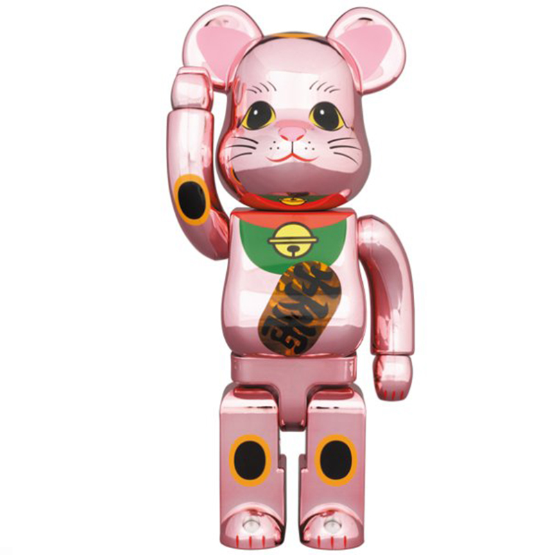 Статуэтка Bearbrick Pink Lucky Cat Розовый Мульти в Сочи | Loft Concept 