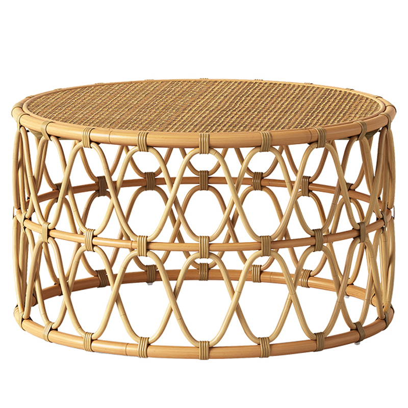 Кофейный стол Lotta Wicker Coffee Table Древесина в Сочи | Loft Concept 