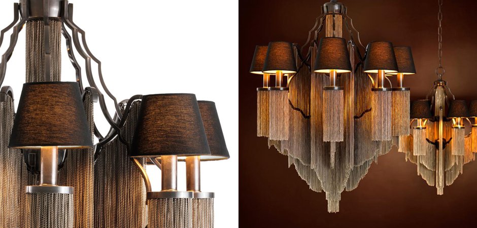Люстра Eichholtz Chandelier Fringe L - Loft-Concept в Сочи