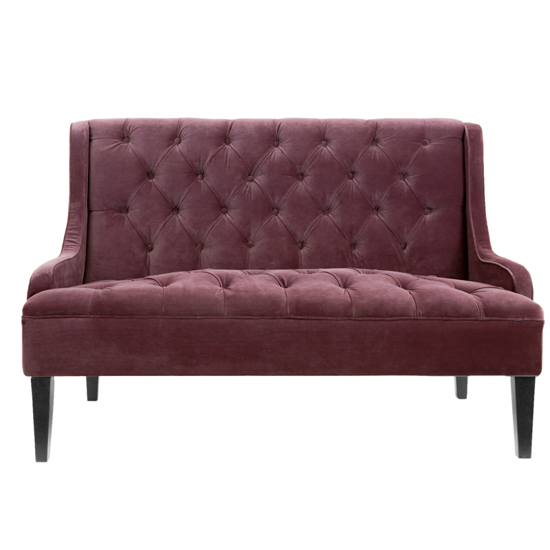 Диван Folket Sofa velour Бургундский красный в Сочи | Loft Concept 