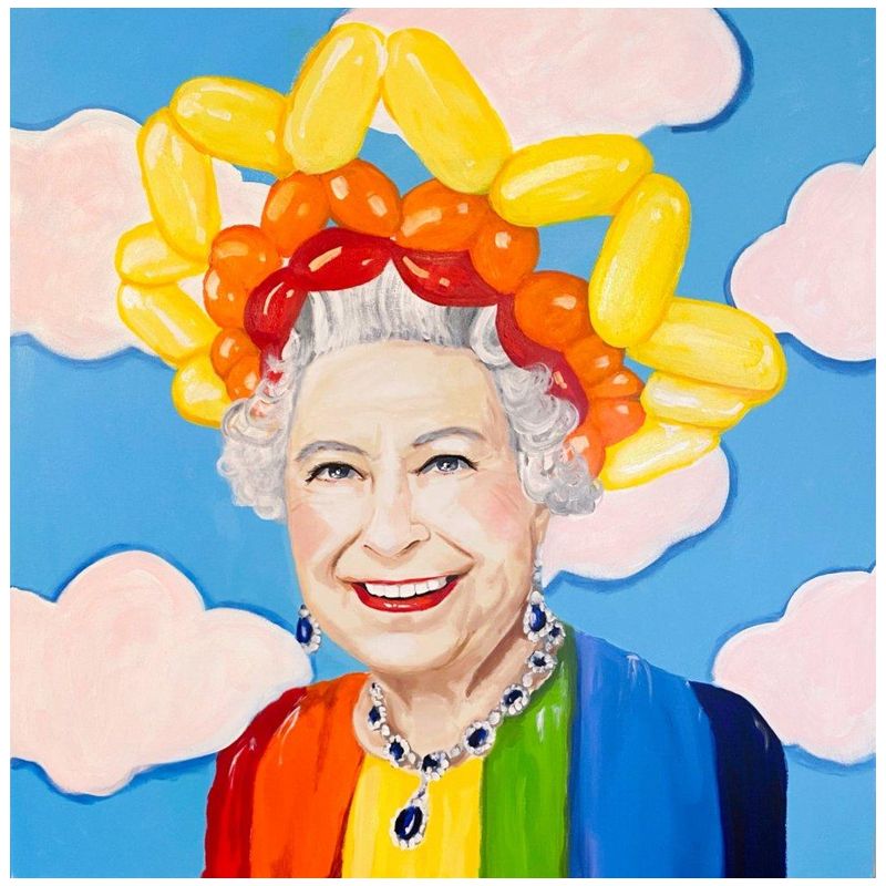 Картина Queen Elizabeth in Balloon Sunshine Crown Мульти в Сочи | Loft Concept 