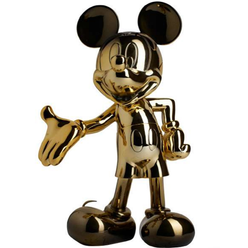 Статуэтка Mickey Mouse statuette gold Глянцевое золото Черный в Сочи | Loft Concept 