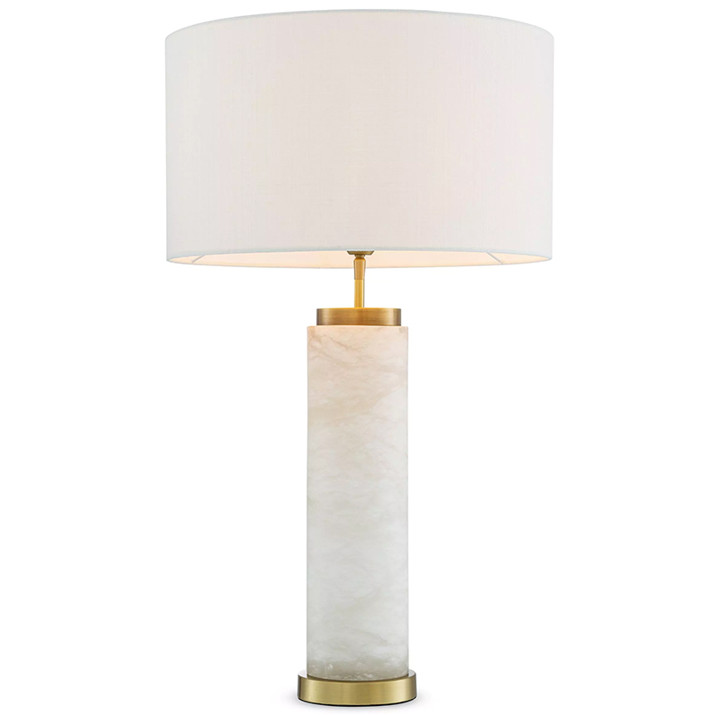 Настольная лампа Eichholtz Table Lamp Lxry Alabaster Белый Латунь Кремовый в Сочи | Loft Concept 