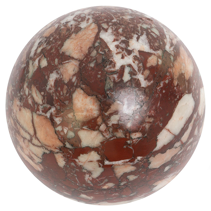 Шар декоративный из натурального камня Креноид Красный Natural Stone Spheres Коричневый Оранжевый Белый Красный Шар декоративный из натурального камня Креноид Красный Natural Stone Spheres Коричневый Оранжевый Белый Красный в Сочи | Loft Concept