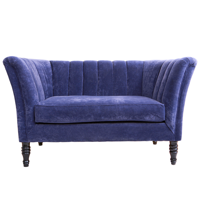 Диван Joffroi Sofa velour blue Синий в Сочи | Loft Concept 