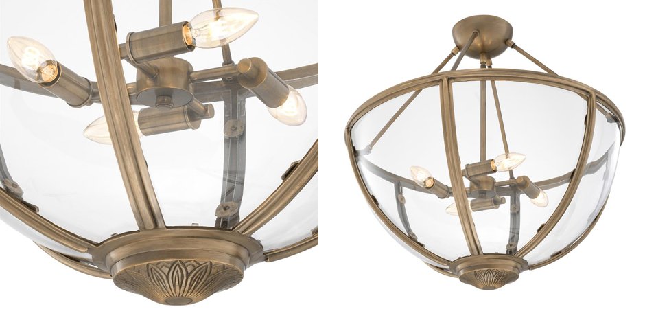 Потолочный светильник Eichholtz Ceiling Lamp Deveraux Antique brass - Loft-Concept в Сочи