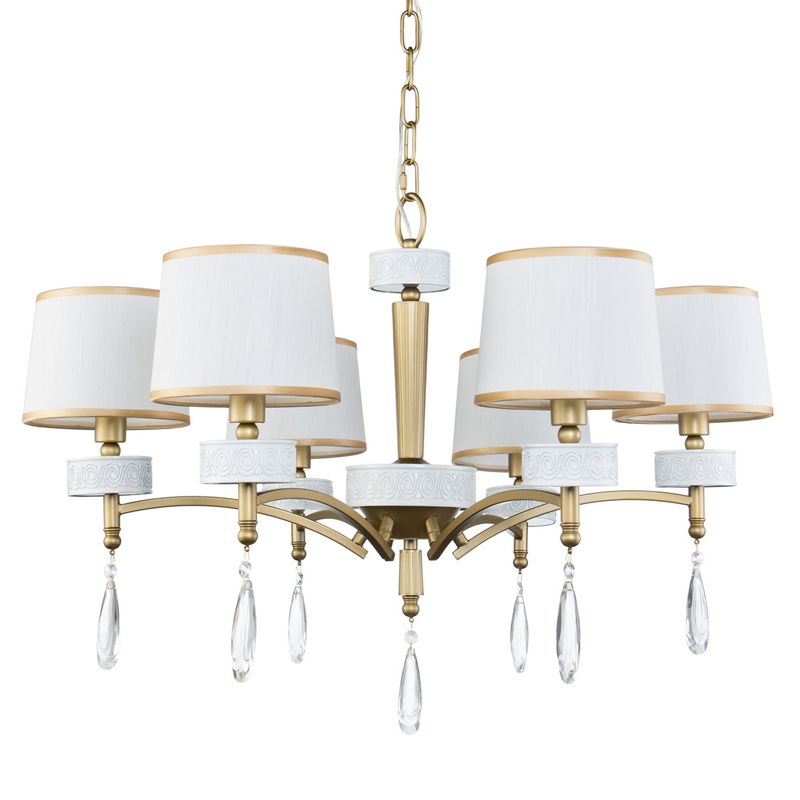 Люстра Dayodore Chandelier 73 Золотой Белый Прозрачный в Сочи | Loft Concept 