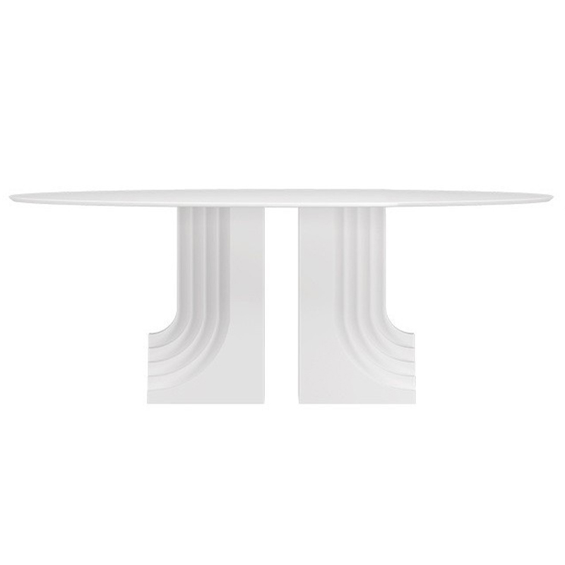 Обеденный стол Carlo Scarpa Oval Dining Table Белый в Сочи | Loft Concept 