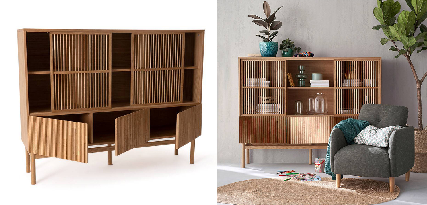 Шкаф-стеллаж Gutter and Lattice low - фото