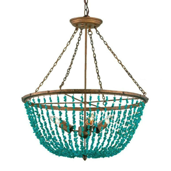 Люстра Turquoise Stone Chandelier Бирюзовый в Сочи | Loft Concept 