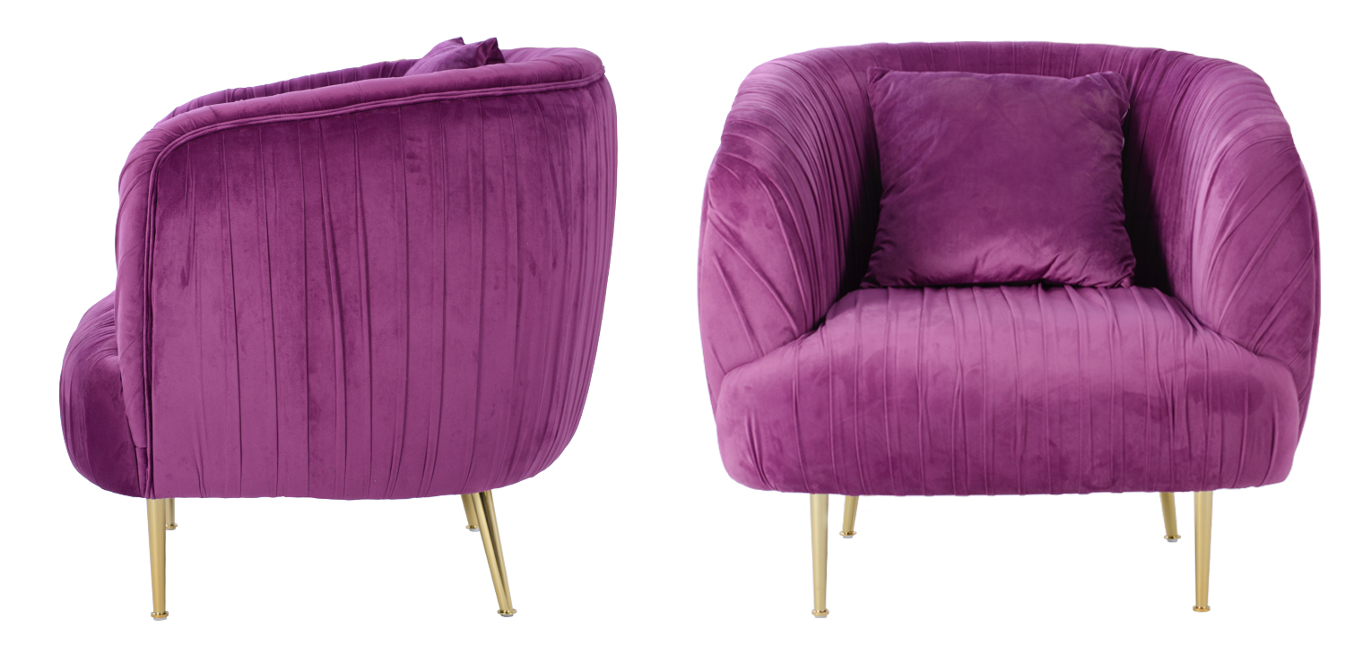 Кресло SOUFFLE CHAIR purple - фото №1