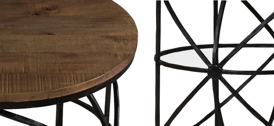 Журнальный стол Industrial Rust Round Sphero Table Журнальный стол Industrial Rust Round Sphero Table - Loft-Concept в Сочи