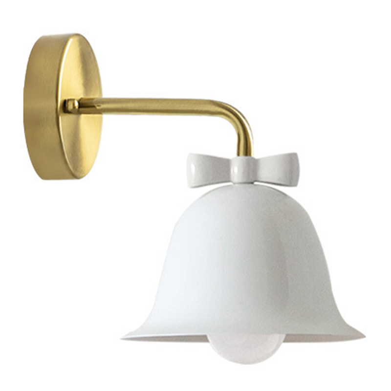 Бра Колокольчик Bell with Bow White Wall Lamp Белый Белый Красный Морская синь Золотой в Сочи | Loft Concept 