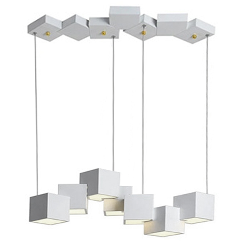 Дизайнерский светодиодный светильник Белый Eight Squares Lamp Белый в Сочи | Loft Concept 