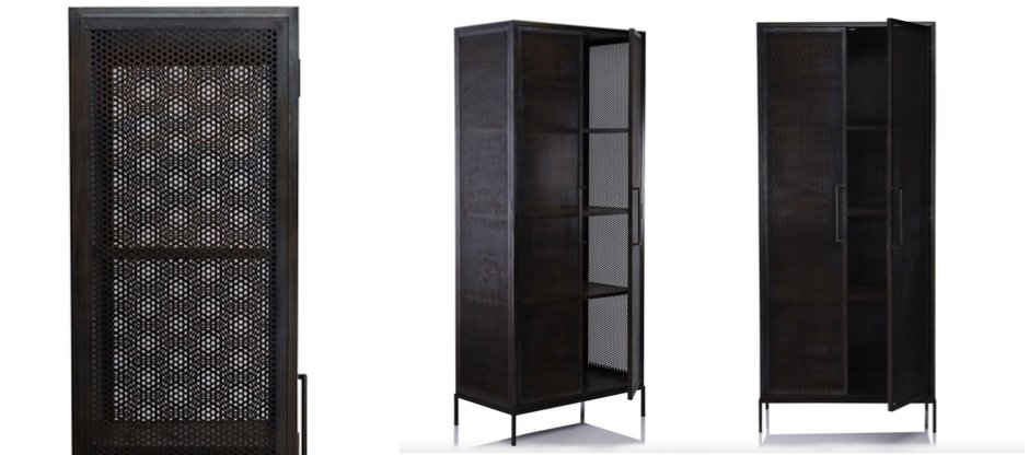 Шкаф Industrial Loft Dark Metal Tali Cabinet Шкаф Industrial Loft Dark Metal Tali Cabinet - Loft-Concept в Сочи