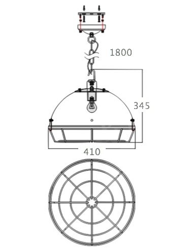 Светильник Loft Industrial Metal Cage Spiderweb в Сочи