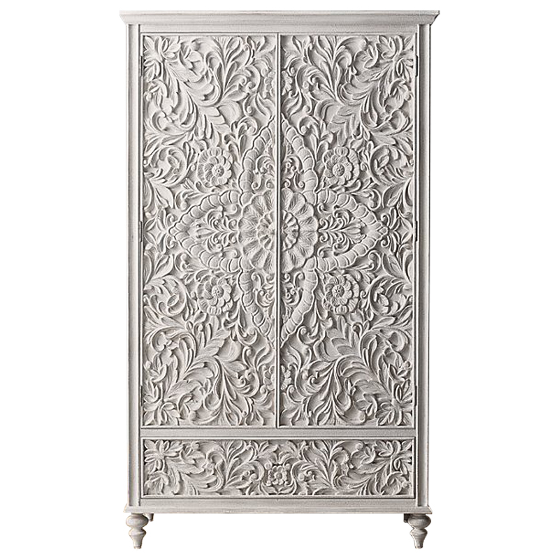 Шкаф Indian Antique White Furniture Cabinet белый Белый в Сочи | Loft Concept 