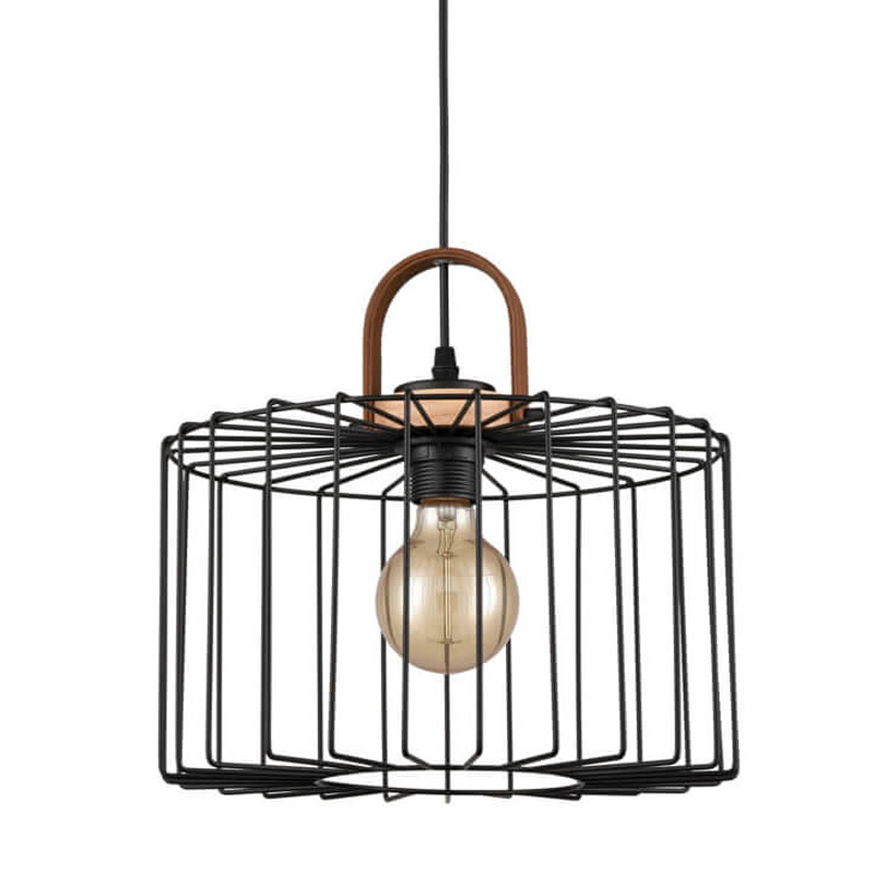 Подвесной светильник Cage Wire Color black D32 Черный в Сочи | Loft Concept 