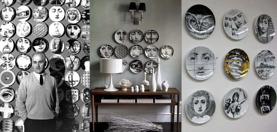 Декоративная тарелка Fornasetti 30.CR.BW.R01-193 Декоративная тарелка Fornasetti 30.CR.BW.R01-193 - Loft-Concept в Сочи