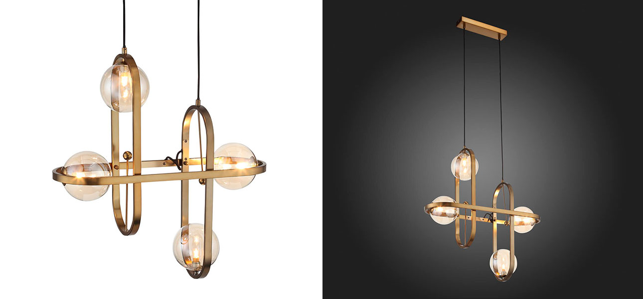 Люстра золото Scandinavia - фото