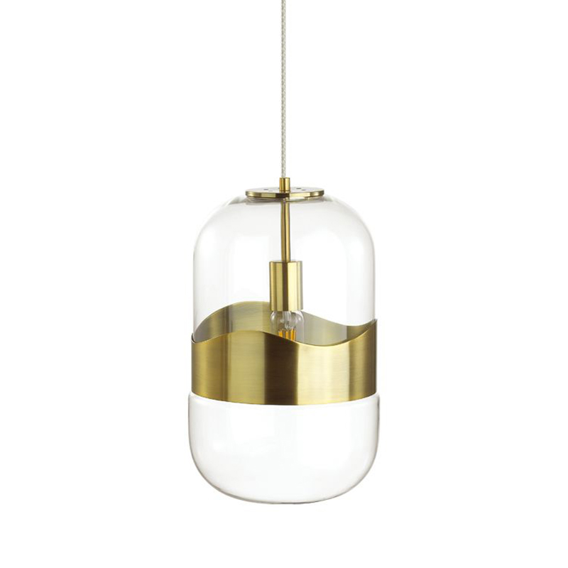 Подвесной светильник Igon Gold Hanging Lamp Золотой Прозрачный в Сочи | Loft Concept 