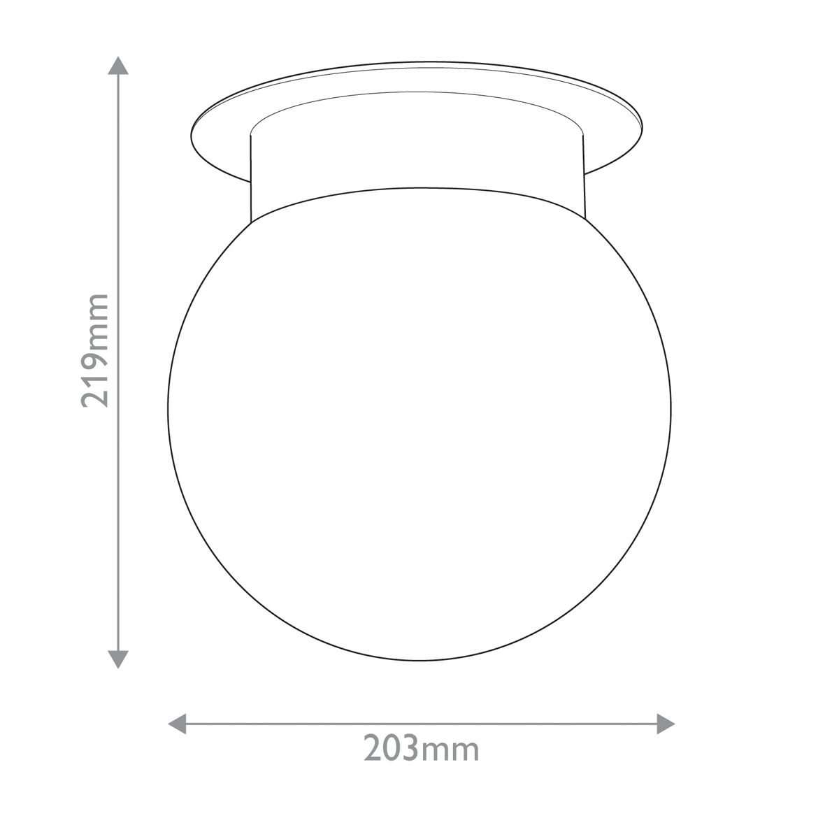 Потолочный светильник с белым матовым шарообразным плафоном Kichler в Сочи