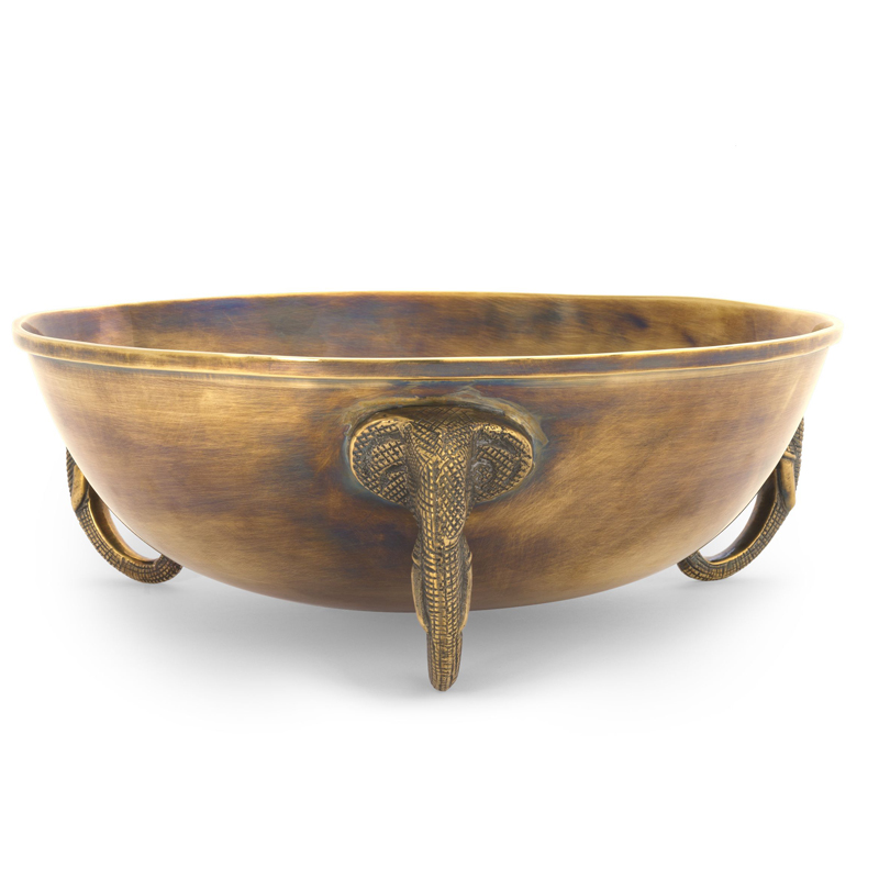 Чаша Eichholtz Bowl Maharaja brass Винтажная латунь в Сочи | Loft Concept 