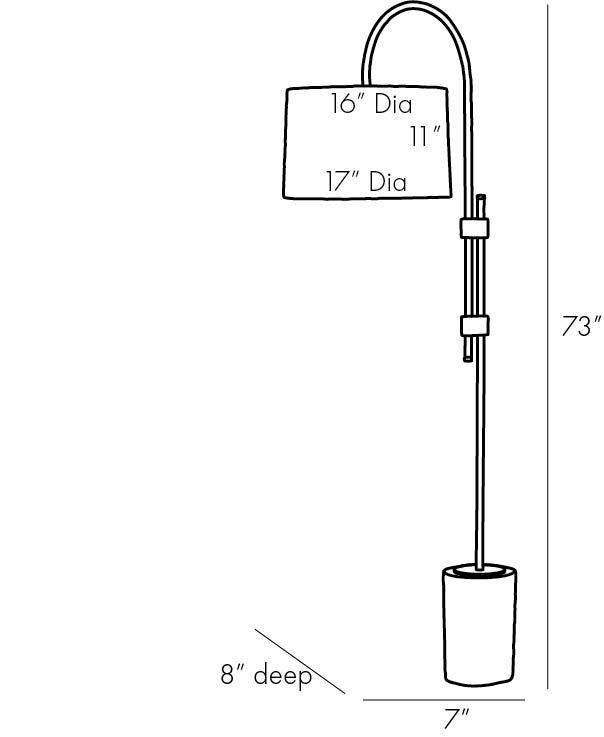 Торшер Arteriors ILY FLOOR LAMP в Сочи