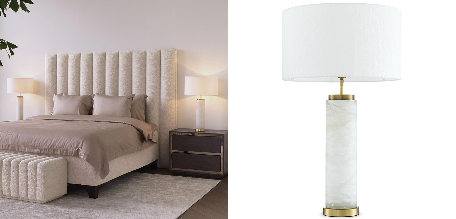 Настольная лампа Eichholtz Table Lamp Lxry Alabaster - фото