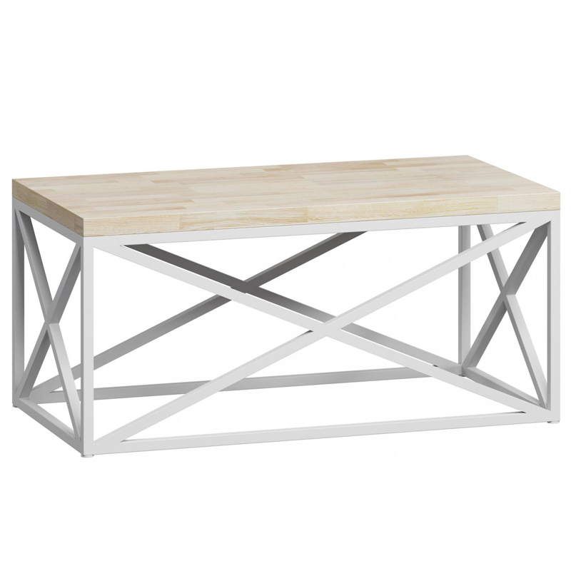 Кофейный стол Industrial Oak Geometric Coffee Table white Белый в Сочи | Loft Concept 