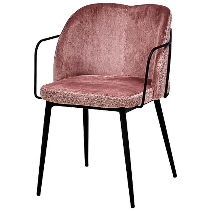 Стул Raymond Stool pink Дымчатая Роза Черный в Сочи | Loft Concept 