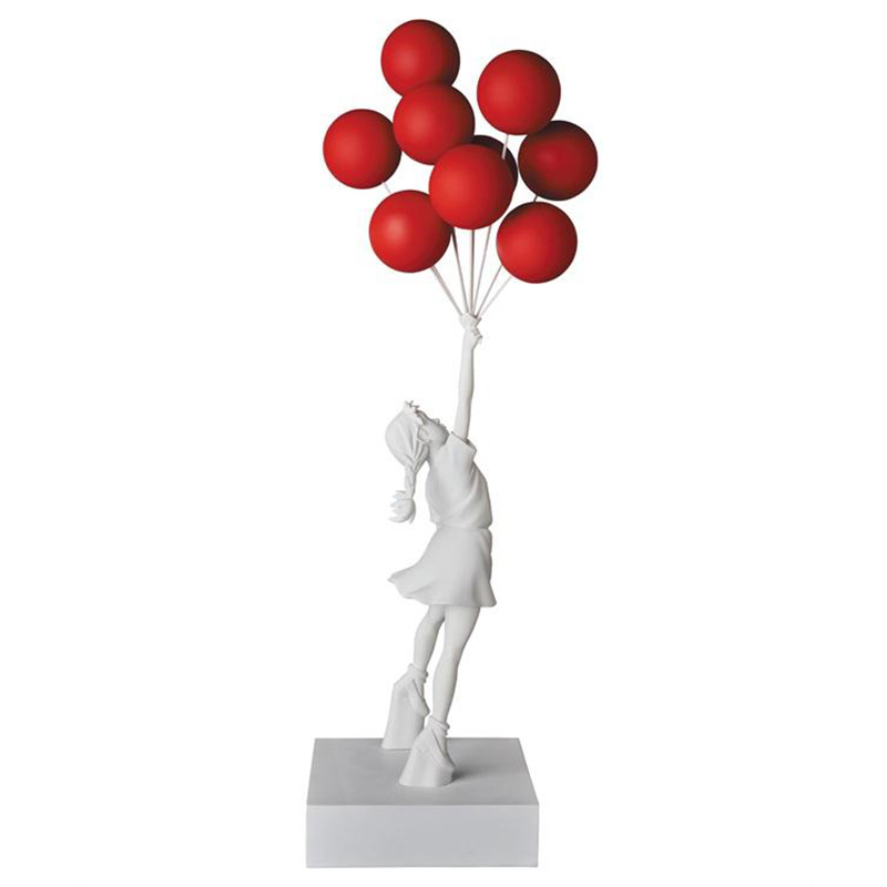 Статуэтка Flying Balloons Girl white and red Белый Красный в Сочи | Loft Concept 