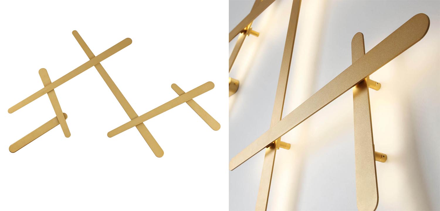 Бра Rolf Gold Labarint Lines - фото