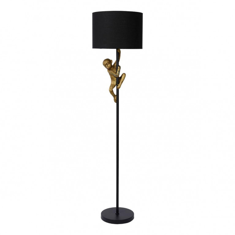 Торшер Climbing Monkey floor lamp Черный Золотой в Сочи | Loft Concept 