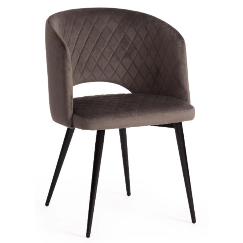 Стул Janice Grey Chair Серый (Gray) Черный в Сочи | Loft Concept 