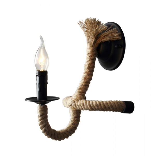 Бра Loft Rope Candle Bra Черный в Сочи | Loft Concept 