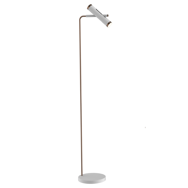 Торшер Rainer Floor Lamp white Белый Золотой в Сочи | Loft Concept 