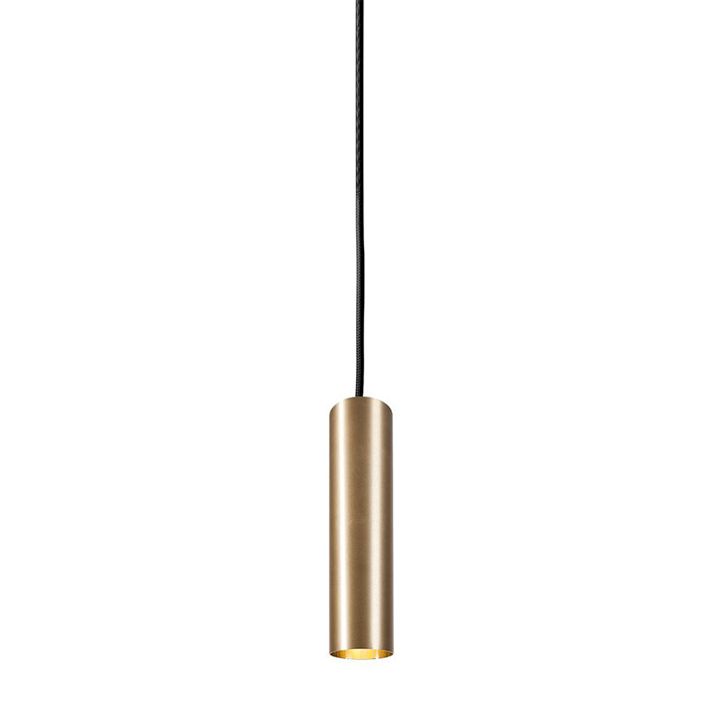 Подвесной светильник Luis Trumpet Tube Brass Lamp 25 Латунь в Сочи | Loft Concept 