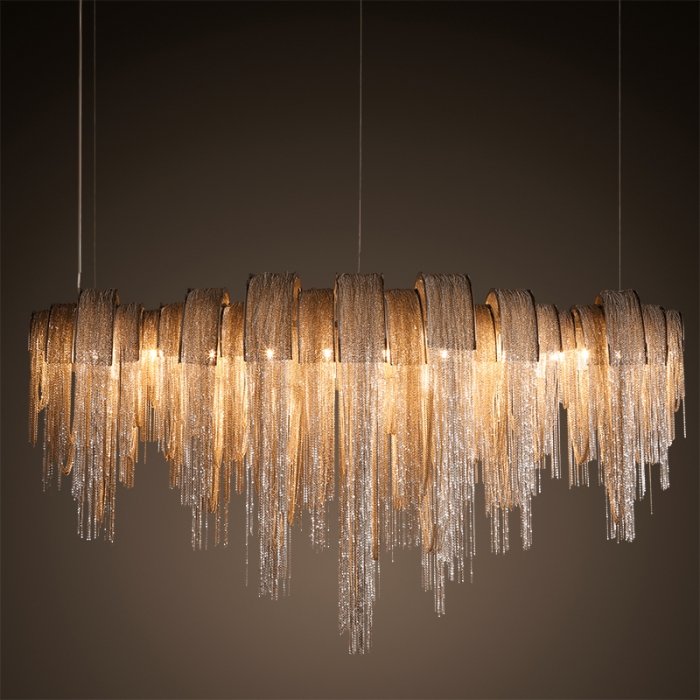 Люстра Volver Golden Chain Chandelier Золотой в Сочи | Loft Concept 