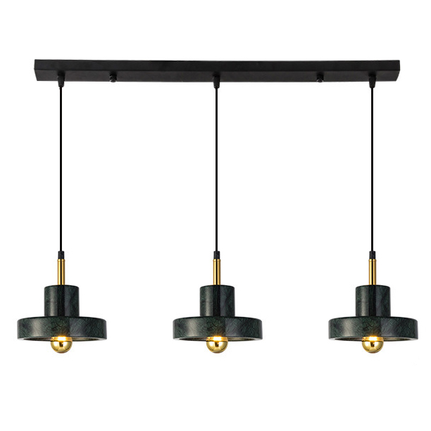 Люстра Tom Dixon Stone Pendant Black 3 Черный Золотой в Сочи | Loft Concept 