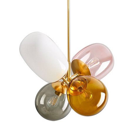 Люстра Candies Modern Balloon Glass Chandelier Золотой Мульти в Сочи | Loft Concept 