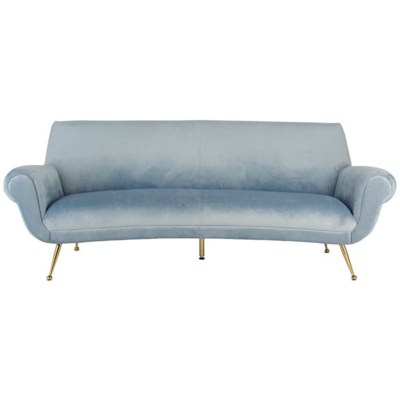 Диван Gigi Radice Lounge Sofa light blue Серо-голубой в Сочи | Loft Concept 